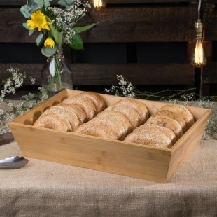 Clipper Mill by G.E.T. BAMTRY-02 Rectangular Bamboo Tray - 18