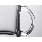 Acopa 12 oz. Customizable Clear Glass Coffee Mug - 12/Case
