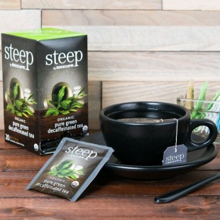 Steep By Bigelow Organic Pure Green Decaffeinated Tea Bags - 120/Case Steep By Bigelow Organic Pure Green Decaffeinated Tea Bags - 120/Case