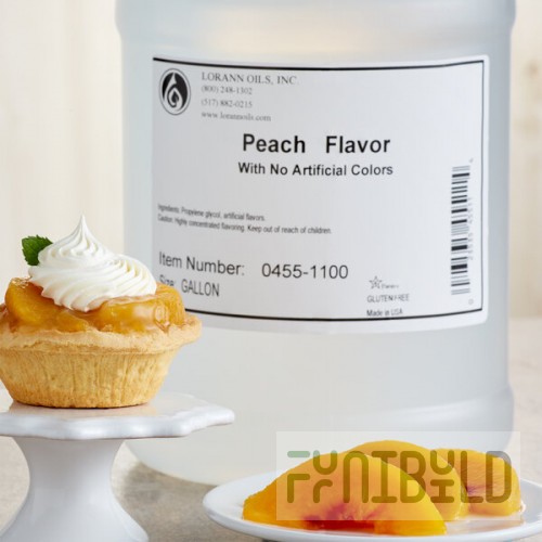 LorAnn Oils No Color Added Peach Super Strength Flavor 1 Gallon