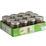 Ball 66000ZFP 16 oz. Pint Wide Mouth Glass Canning Jar with Silver Metal Lid and Band - 12/Case Ball 66000ZFP 16 oz. Pint Wide Mouth Glass Canning Jar with Silver Metal Lid and Band - 12/Case