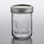 Ball 66000ZFP 16 oz. Pint Wide Mouth Glass Canning Jar with Silver Metal Lid and Band - 12/Case Ball 66000ZFP 16 oz. Pint Wide Mouth Glass Canning Jar with Silver Metal Lid and Band - 12/Case
