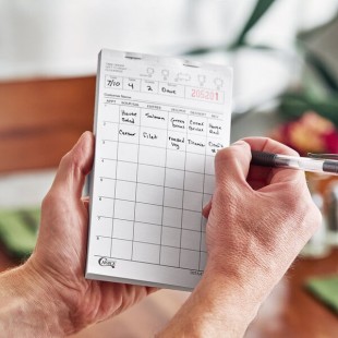 Choice 1 Part White Waiter / Waitress Order Pad - 50/Case Choice 1 Part White Waiter / Waitress Order Pad - 50/Case