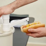 Cambro 1.7 Qt. White Insulated ColdFest Condiment Dispenser Kit with Fixed Nozzle Pump and Cover