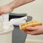 Cambro 1.7 Qt. White Insulated ColdFest Condiment Dispenser Kit with Fixed Nozzle Pump and Cover