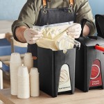 ServSense 1.5 Gallon Plastic Mayonnaise Pouch Dispenser with 16 mm Fitment