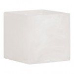 Cal-Mil 22 oz. White Cloud Square Resin Crock / Condiment Jar