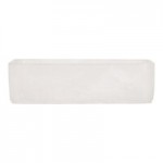 Cal-Mil 22 oz. White Cloud Square Resin Crock / Condiment Jar