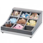Cal-Mil 3802-83 Ashwood 3-Section Flatware / Condiment Organizer