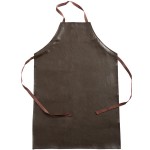 San Jamar 604VBA37-BR Brown 25 Mil Adjustable Vinyl Dishwasher Apron - 37 San Jamar 604VBA37-BR Brown 25 Mil Adjustable Vinyl Dishwasher Apron - 37
