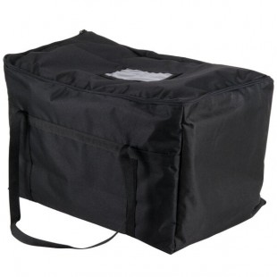 Intedge Insulated Food Carrier, Black Nylon, 22