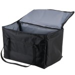 Intedge Insulated Food Carrier, Black Nylon, 22