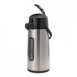 Service Ideas Eco-Air® Slim 2.5 Liter Stainless Steel Lined Airpot with Push Button SECA25S