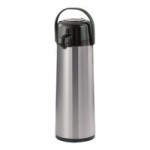 Service Ideas Eco-Air® Slim 2.5 Liter Stainless Steel Lined Airpot with Push Button SECA25S