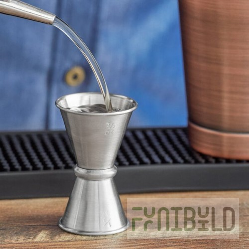 Acopa 0.5 oz. & 0.75 oz. Stainless Steel Japanese Jigger