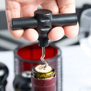 Franmara Black Customizable Plastic Pocket Corkscrew 3008-01