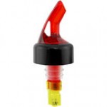 Franmara Bar-Pro 1.5 oz. Clear Spout / Yellow Tail Measured Liquor Pourer with Collar 8768 BU - 12/Pack Franmara Bar-Pro 1.5 oz. Clear Spout / Yellow Tail Measured Liquor Pourer with Collar 8768 BU - 12/Pack