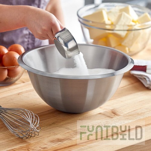 Matfer Bourgeat 3.7 Qt. Stainless Steel Hemispherical Mixing Bowl 703025