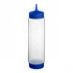 Vollrath Traex® 24 oz. Clear FIFO Squeeze Dispenser with Blue Single Tip Cap and Base Cap Vollrath Traex® 24 oz. Clear FIFO Squeeze Dispenser with Blue Single Tip Cap and Base Cap
