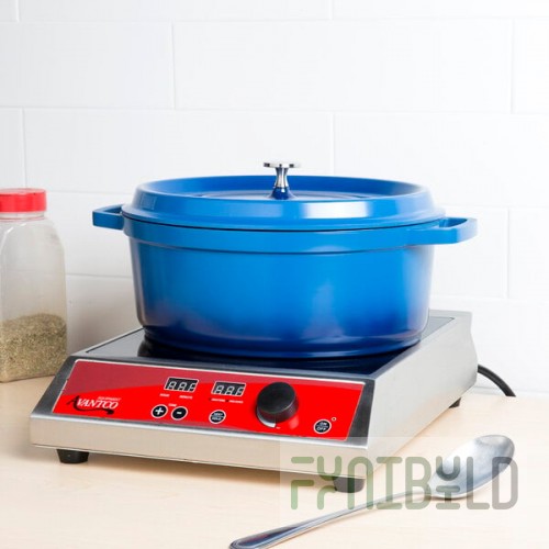 GET Heiss 6.5 Qt. Cobalt Blue Enamel Coated Cast Aluminum Oval Dutch Oven with Lid CA-007-CB/BK/CC