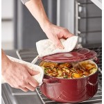 Valor 4 Qt. Merlot Enameled Cast Iron Dutch Oven Valor 4 Qt. Merlot Enameled Cast Iron Dutch Oven