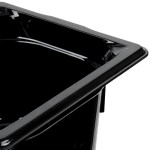 Vollrath 9064420 Super Pan® 1/6 Size Black High Heat Plastic Food Pan - 4 Vollrath 9064420 Super Pan® 1/6 Size Black High Heat Plastic Food Pan - 4