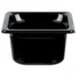 Vollrath 9064420 Super Pan® 1/6 Size Black High Heat Plastic Food Pan - 4 Vollrath 9064420 Super Pan® 1/6 Size Black High Heat Plastic Food Pan - 4