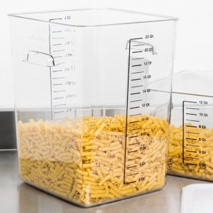 Rubbermaid® 22 Qt. Clear Square Polycarbonate Food Storage Container