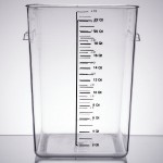 Rubbermaid® 22 Qt. Clear Square Polycarbonate Food Storage Container Rubbermaid® 22 Qt. Clear Square Polycarbonate Food Storage Container