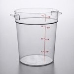 Cambro 2 and 4 Qt. Translucent Round Polypropylene Food Storage Container Seal Cover Cambro 2 and 4 Qt. Translucent Round Polypropylene Food Storage Container Seal Cover