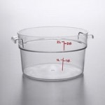 Cambro 2 and 4 Qt. Translucent Round Polypropylene Food Storage Container Seal Cover Cambro 2 and 4 Qt. Translucent Round Polypropylene Food Storage Container Seal Cover