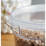 Cambro 2 and 4 Qt. Translucent Round Polypropylene Food Storage Container Seal Cover Cambro 2 and 4 Qt. Translucent Round Polypropylene Food Storage Container Seal Cover