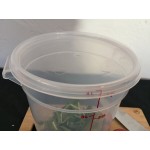 Cambro 2 and 4 Qt. Translucent Round Polypropylene Food Storage Container Seal Cover Cambro 2 and 4 Qt. Translucent Round Polypropylene Food Storage Container Seal Cover