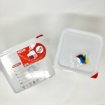 Araven 19 Qt. Translucent Square Polypropylene Food Storage Container with Airtight Lid