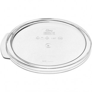 Choice 1 Qt. Clear Round Polycarbonate Food Storage Container Lid Choice 1 Qt. Clear Round Polycarbonate Food Storage Container Lid