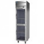 Beverage-Air CT12-12HC-1HG Cross-Temp 2 Section Convertible Reach-In Refrigerator / Freezer with Glass Half Doors