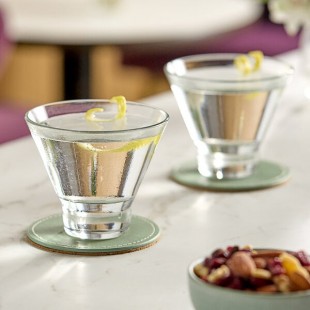Libbey 9 oz. Boost Stackable Stemless Martini Glass - 12/Case