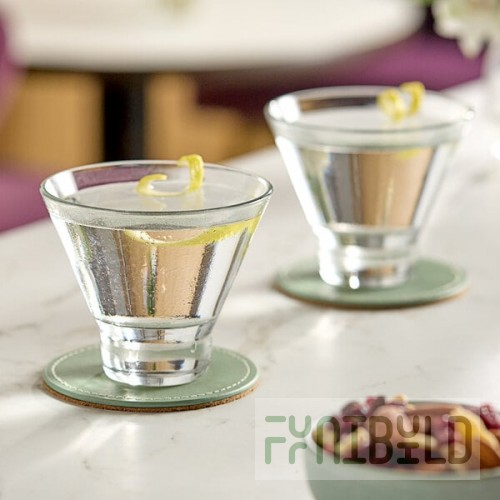 Libbey 9 oz. Boost Stackable Stemless Martini Glass - 12/Case