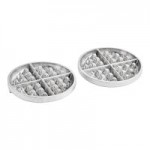 Nemco 7020A-S208 SilverStone Non-Stick Belgian Waffle Maker with Removable Grids - 208V