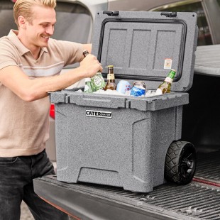 CaterGator CG35GRW Gray 35 Qt. Mobile Rotomolded Outdoor Cooler / Ice Chest CaterGator CG35GRW Gray 35 Qt. Mobile Rotomolded Outdoor Cooler / Ice Chest