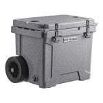 CaterGator CG35GRW Gray 35 Qt. Mobile Rotomolded Outdoor Cooler / Ice Chest