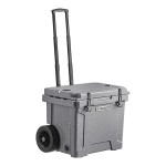 CaterGator CG35GRW Gray 35 Qt. Mobile Rotomolded Outdoor Cooler / Ice Chest