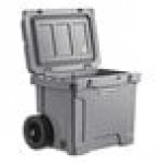 CaterGator CG35GRW Gray 35 Qt. Mobile Rotomolded Outdoor Cooler / Ice Chest
