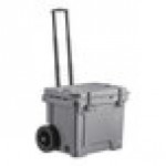CaterGator CG35GRW Gray 35 Qt. Mobile Rotomolded Outdoor Cooler / Ice Chest