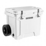 CaterGator CG35GRW Gray 35 Qt. Mobile Rotomolded Outdoor Cooler / Ice Chest