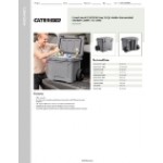 CaterGator CG35GRW Gray 35 Qt. Mobile Rotomolded Outdoor Cooler / Ice Chest
