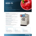 Spaceman 6650-CL 12.7 Qt. Single High Output Countertop Slushy / Granita Frozen Drink Machine - 115V