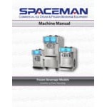 Spaceman 6650-CL 12.7 Qt. Single High Output Countertop Slushy / Granita Frozen Drink Machine - 115V
