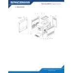 Spaceman 6650-CL 12.7 Qt. Single High Output Countertop Slushy / Granita Frozen Drink Machine - 115V