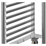 Cambro UGNPR21H18480 Camshelving® GN 2/1 Half Size 18 Pan Trolley Rack with Casters - Unassembled